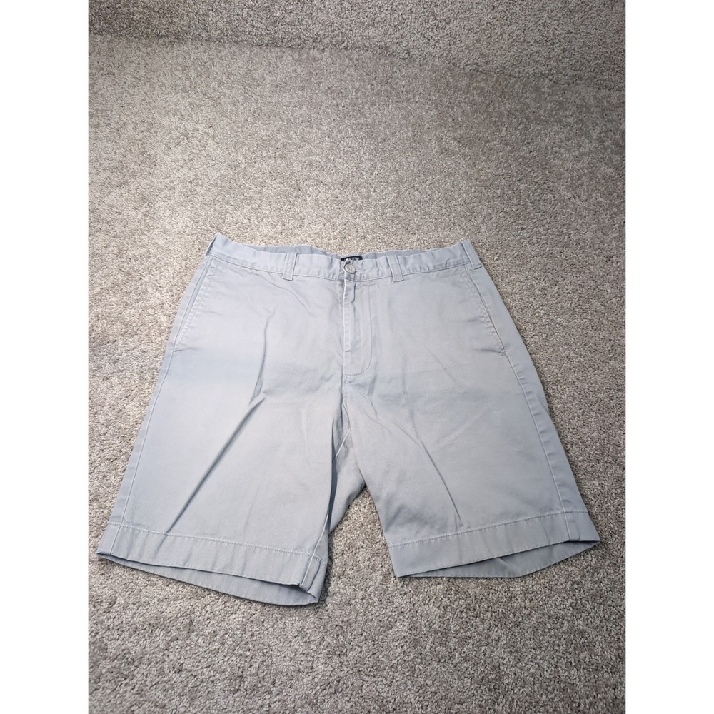 J.Crew Gramercy Mens 34W Chino Shorts Light Blue Gray Cotton Style 90454 SP 15